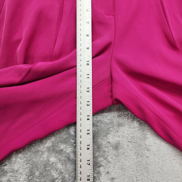 Soho Apparel Pants Womens 6 Pink High Rise Crop Wide Leg Flowy Preppy Office - Picture 7 of 10
